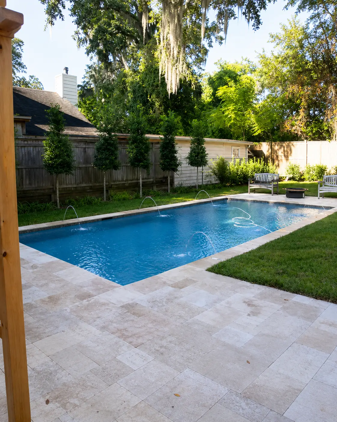 Residential swimming pool project by Aqua Max Technology